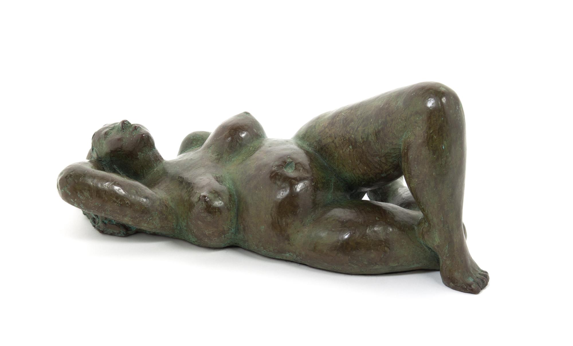 A Bronze Figure Length 16 1/2 inches. — ELLA TULIN (AMERICAN, 1931 - 2006)
