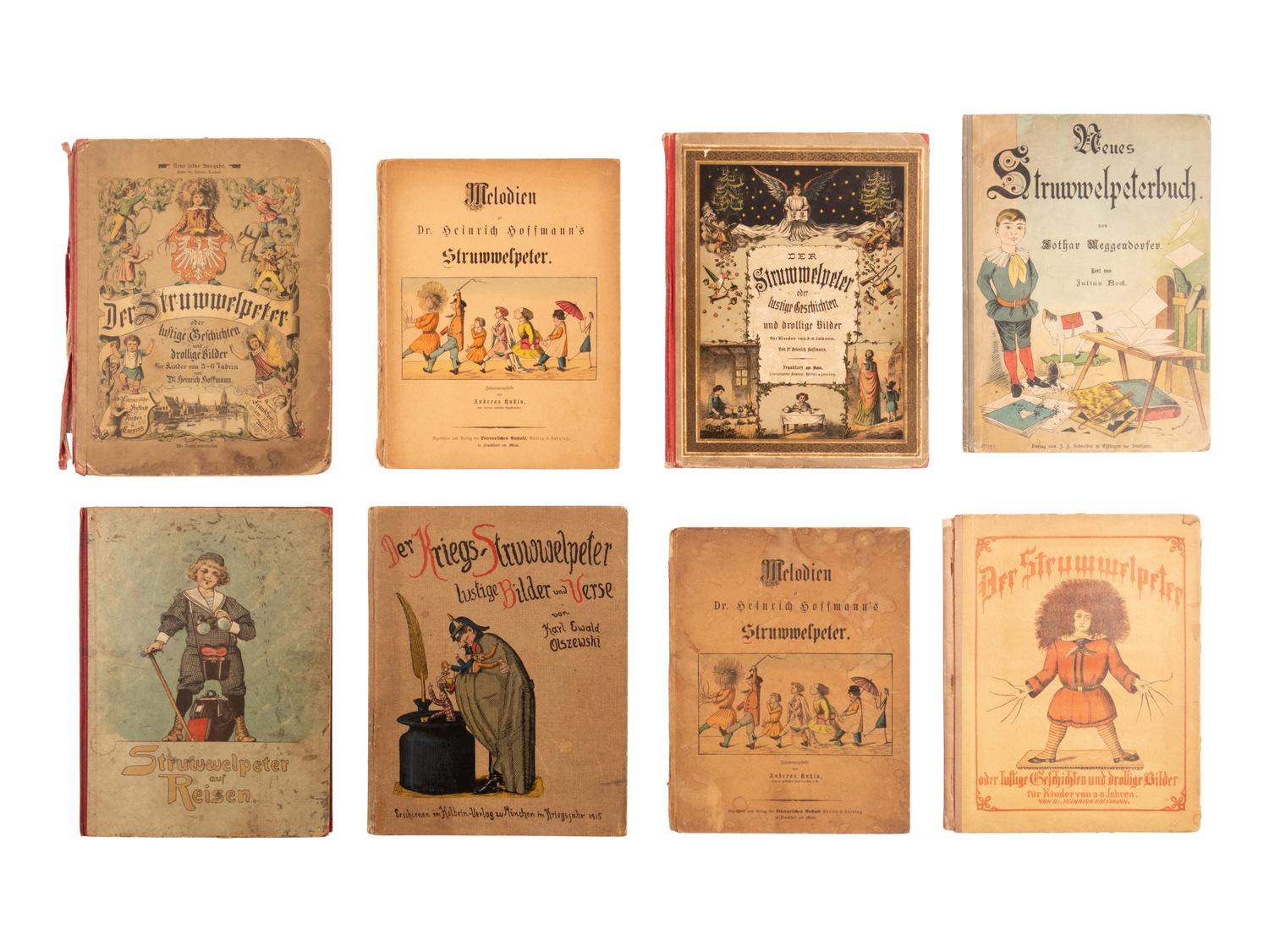 [CHILDREN'S BOOKS - STRUWWELPETER]. HOFFMANN, Heinrich (1809-1894). A group of 14 early German editions and pastiches, including: