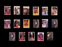 A Group of 54 1990s Michael Jordan Basketball and Baseball Cards,