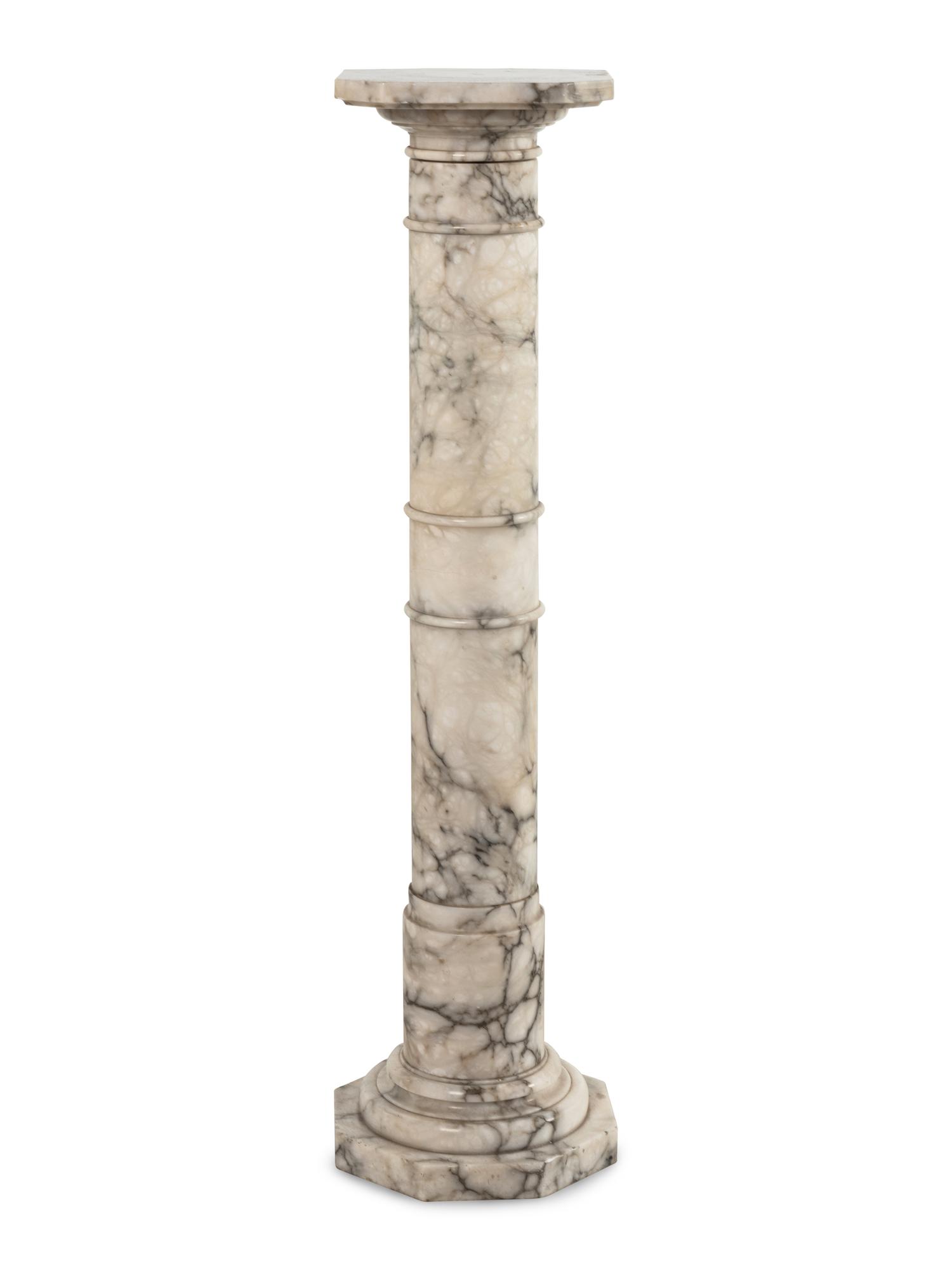 A Continental Marble Pedestal