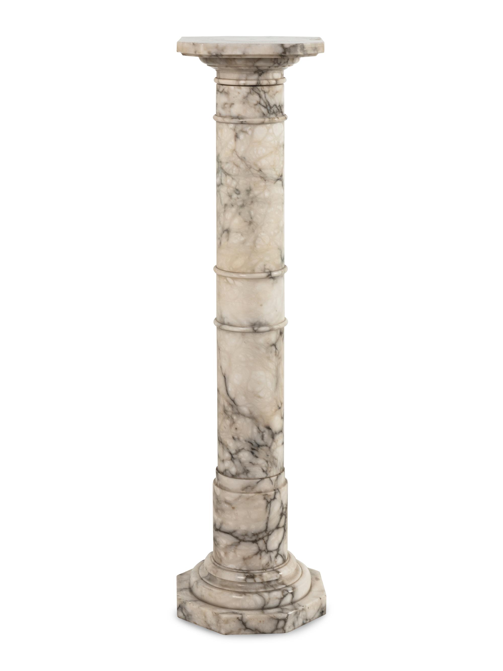 A Continental Marble Pedestal