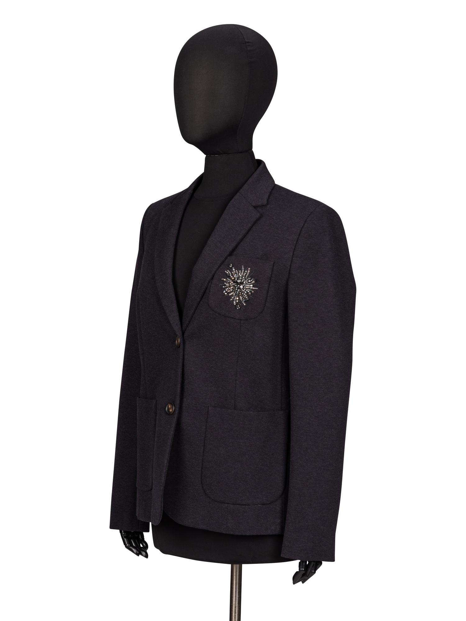Brunello Cucinelli, Embellished Pocket Knit Blazer