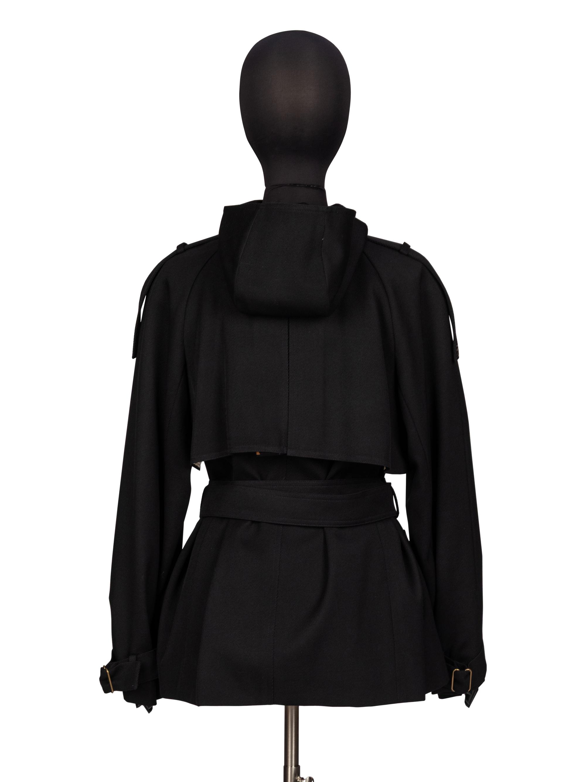 Stefano Pilati for Yves Saint Laurent Rive Gauche, Hooded Pea Coat