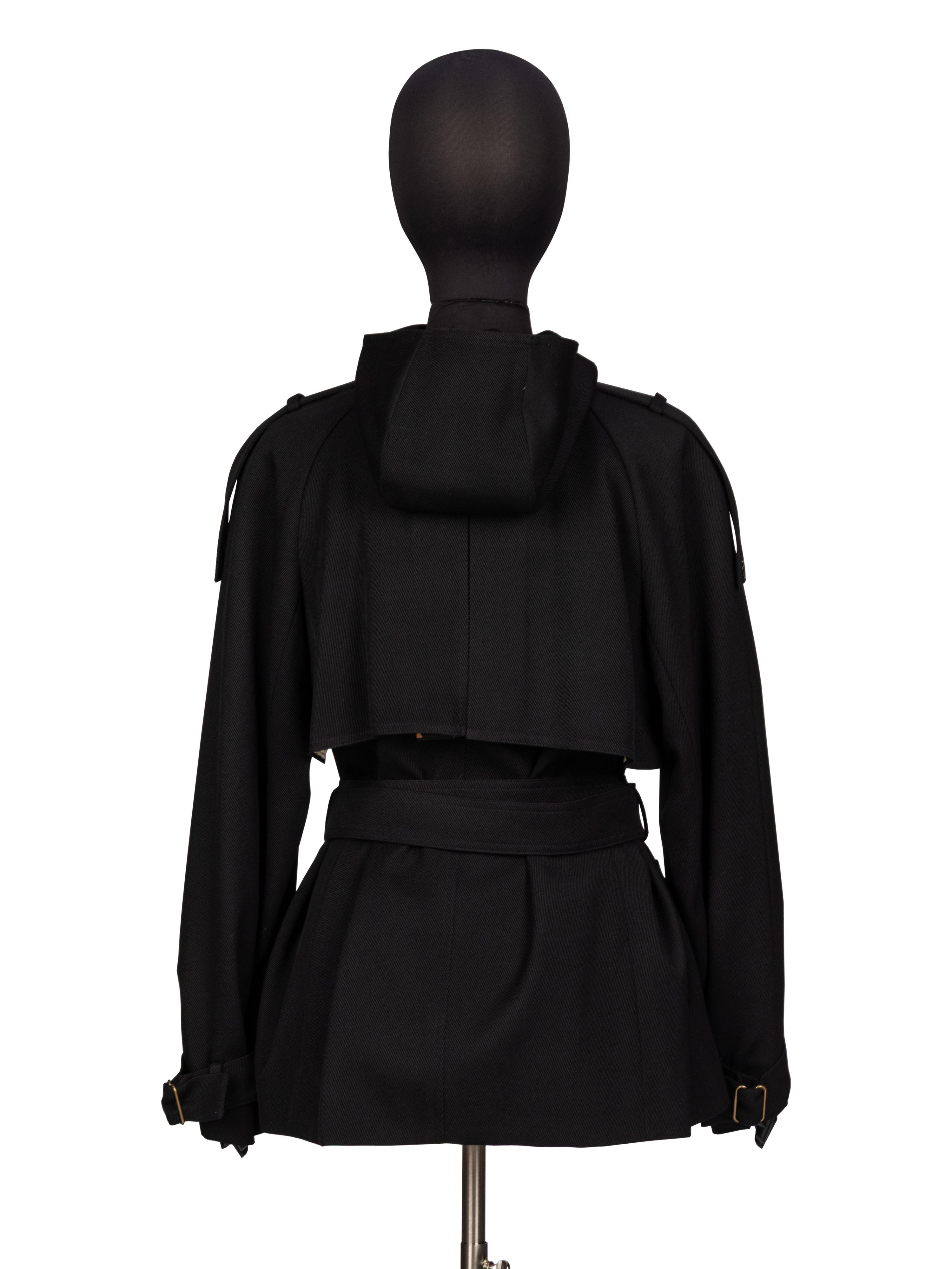Stefano Pilati for Yves Saint Laurent Rive Gauche, Hooded Pea Coat