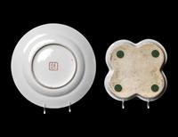 Two Chinese Export Famille Rose Porcelain Plates