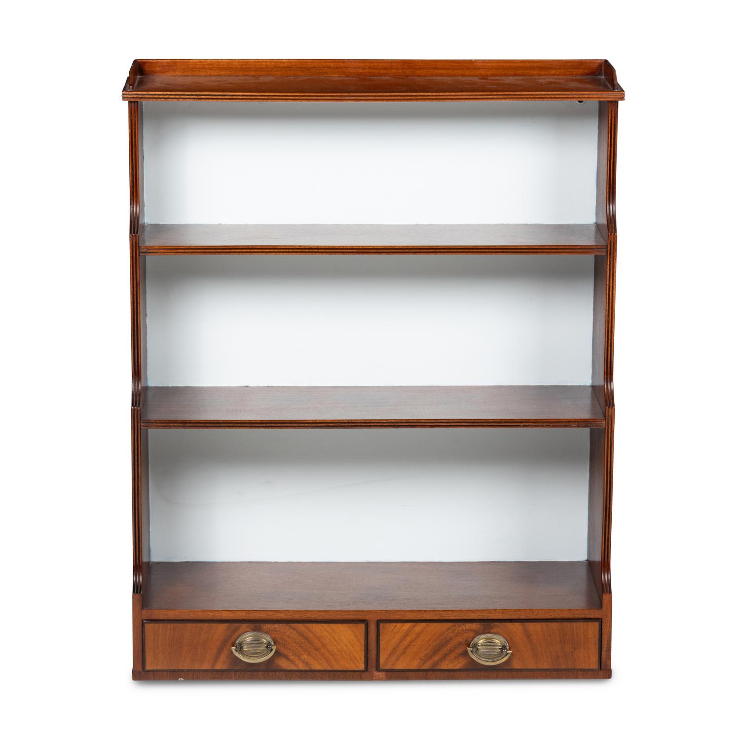An English Mahogany Hanging Etagere