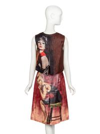 PRADA, PRINTED SKIRT ENSEMBLE, A/W 2017