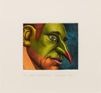 Robert Lostutter, (American, b. 1939), Hummingbird, 1993 and Green Oropendola, 1989