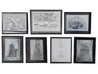 [WESTERN AMERICANA]. An extensive collection of approx. 350 celluloid negatives including prominent Western figures including Custer, Buffalo Bill, Wyatt Earp.
