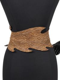 Alaïa Leaf-Shaped Leather Belt, 1980-90s