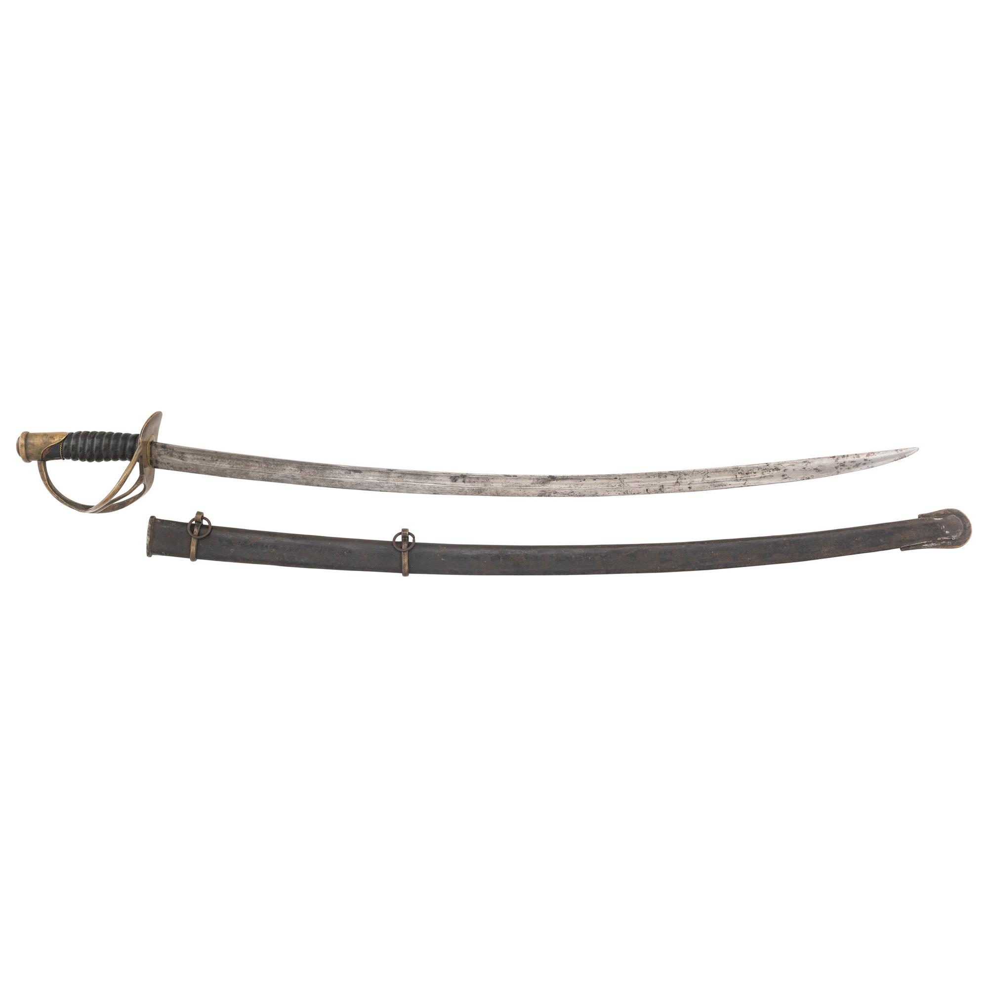 Unmarked Confederate Enlisted Cavalry Saber by Memphis Novelty Works