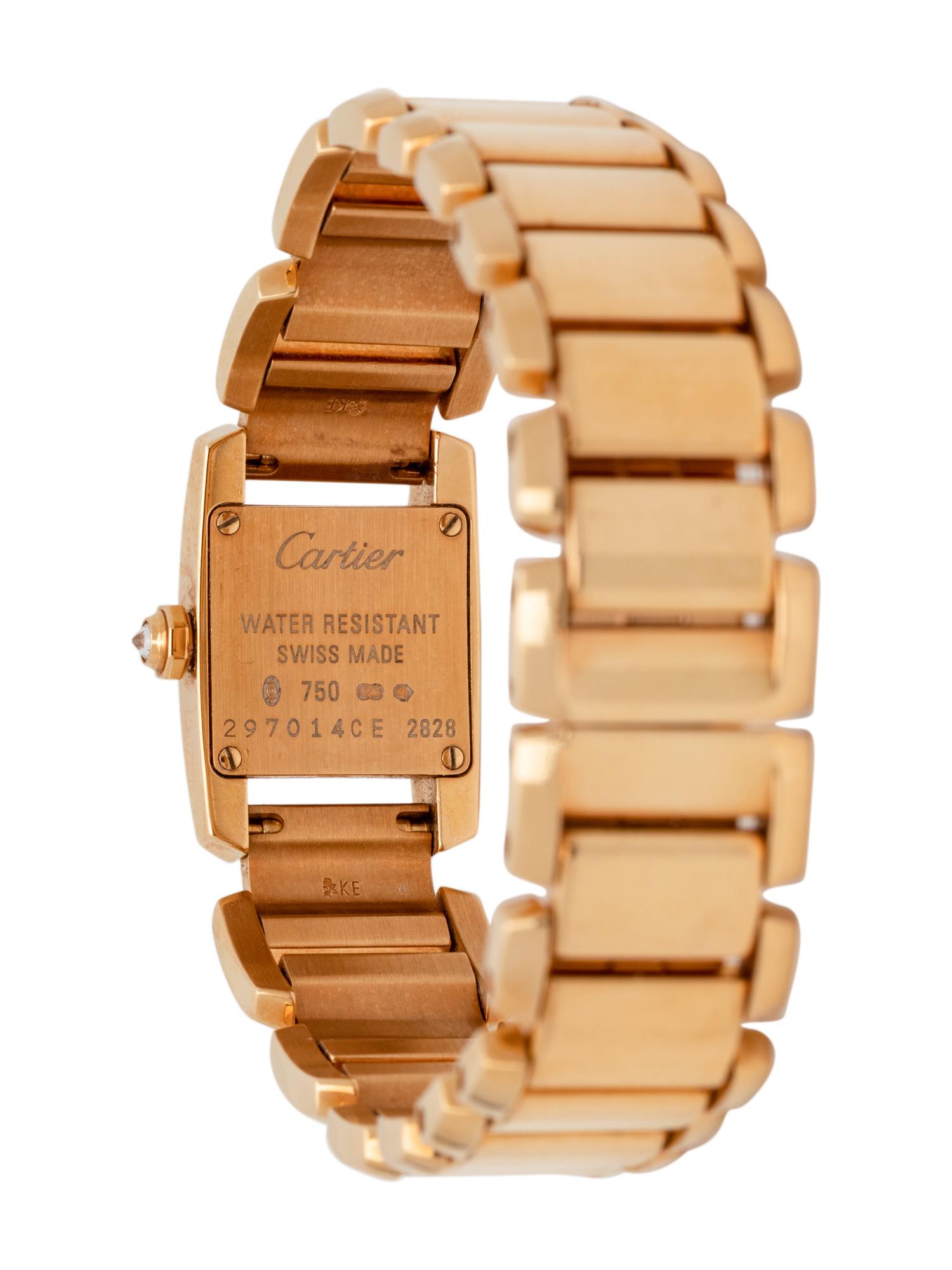 CARTIER, REF. 2828 18K YELLOW GOLD AND DIAMOND ‘TANKISSIME’ WRISTWATCH