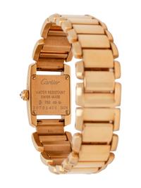 CARTIER, REF. 2828 18K YELLOW GOLD AND DIAMOND ‘TANKISSIME’ WRISTWATCH
