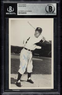 A Roger Maris Rookie Year Signed Autograph Photo (Beckett Authentication Services)