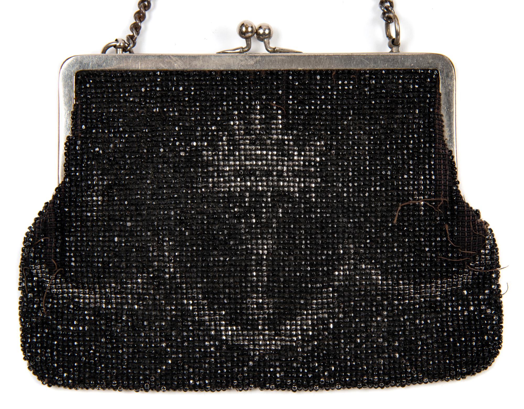 Collection of Sixteen Beaded and Embroidered Fabric and Leather Bags, 1850-1905