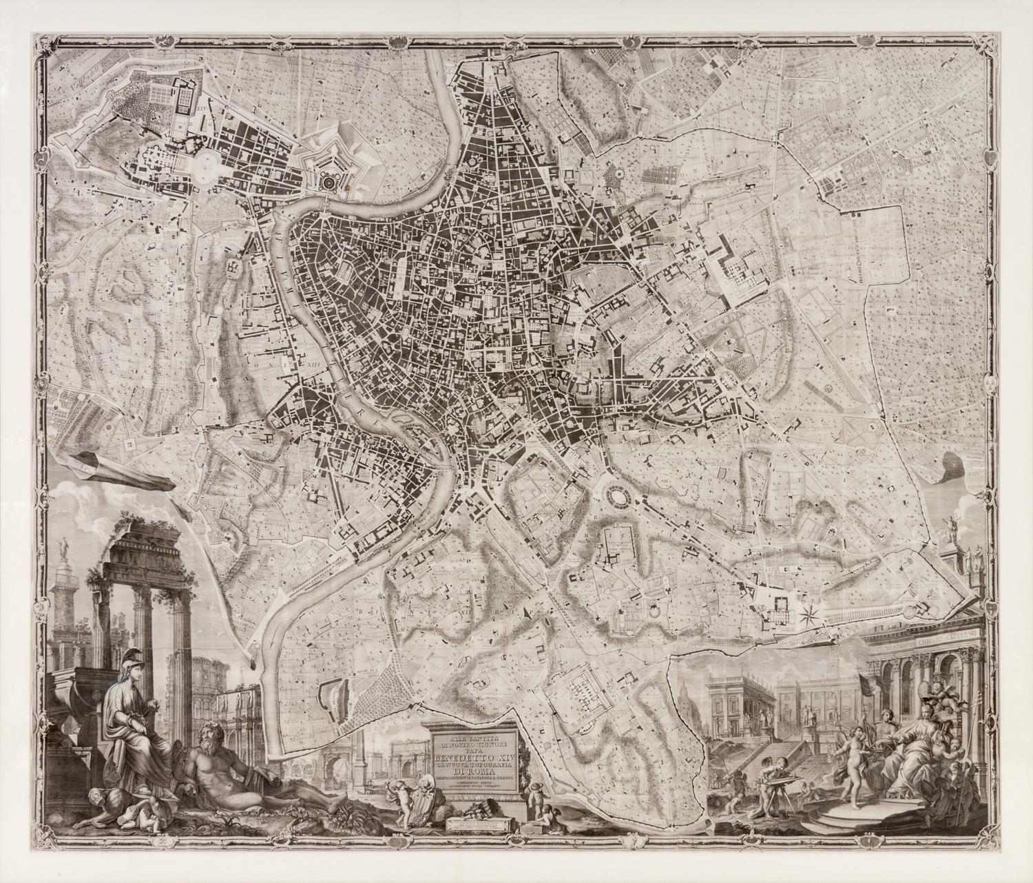 NOLLI, Giovanni Battista (c.1692-1756). [ Nuova Pianta di Roma .] Rome: 1748.