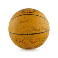 A 1958-59 St. Louis Hawks Team Signed Autograph Basketball (Beckett Authentication Services)