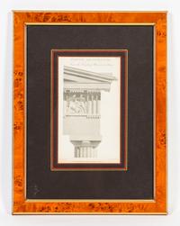 Three Architectural Engravings Height 8 1/2 x width 5 inches.