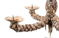 A Shell-Encrusted Grotto Four-Light Chandelier