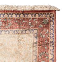 A Qom Silk Rug