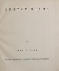 [Art] Eisler, Max. Gustav Klimt