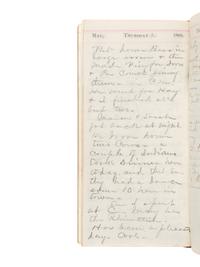 [MILITARIA]. A group of 2 post-Civil War diaries from Harland A. Durand, incl. references to Grant's election, Oil City, Native-Americans, and a soldier's suicide. 1866 and 1868.