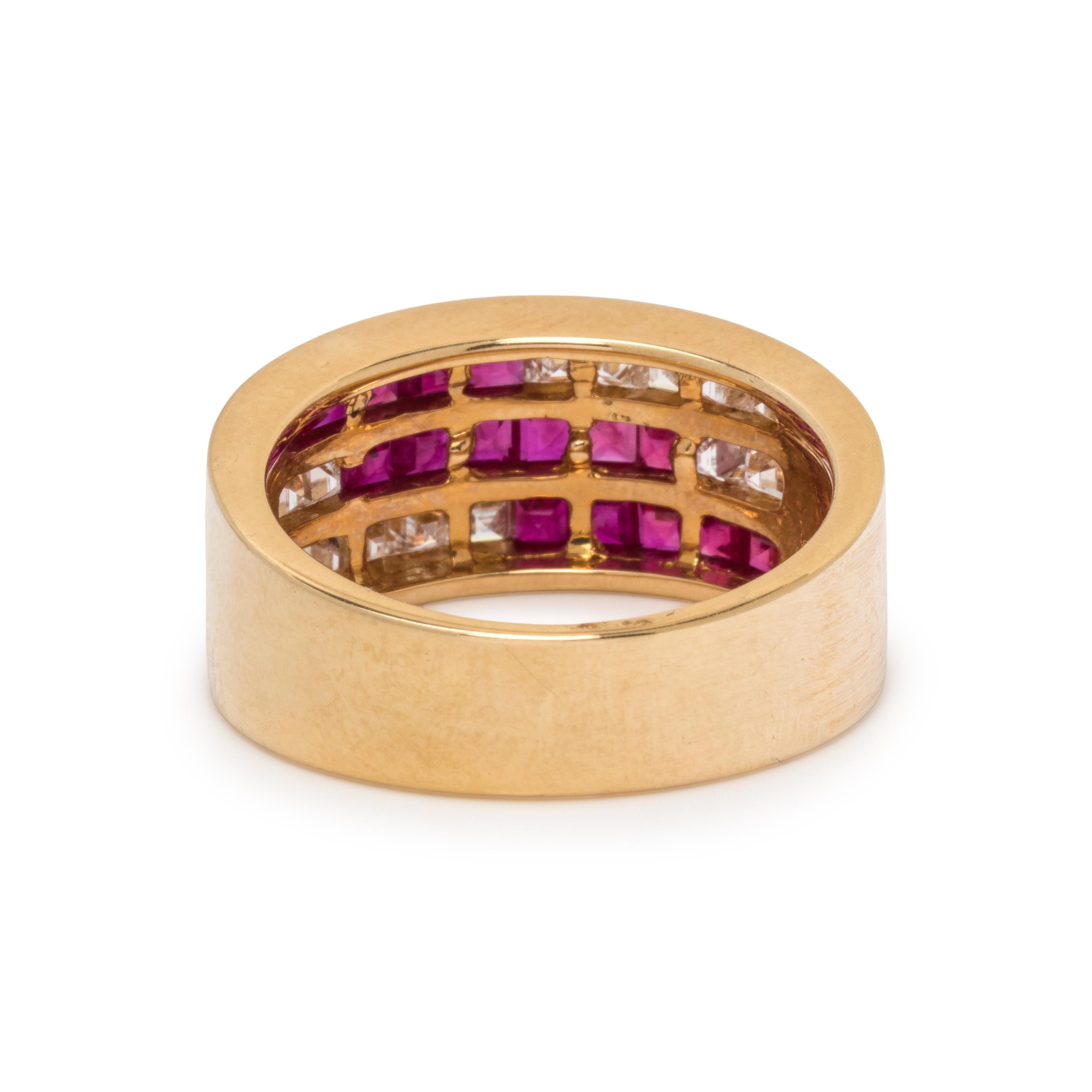 DIAMOND AND RUBY RING