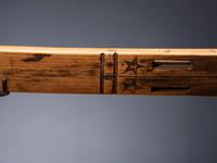 Western Great Lakes Twisted and Decorated Pipe Stem, with Inlaid Catlinite Bowl