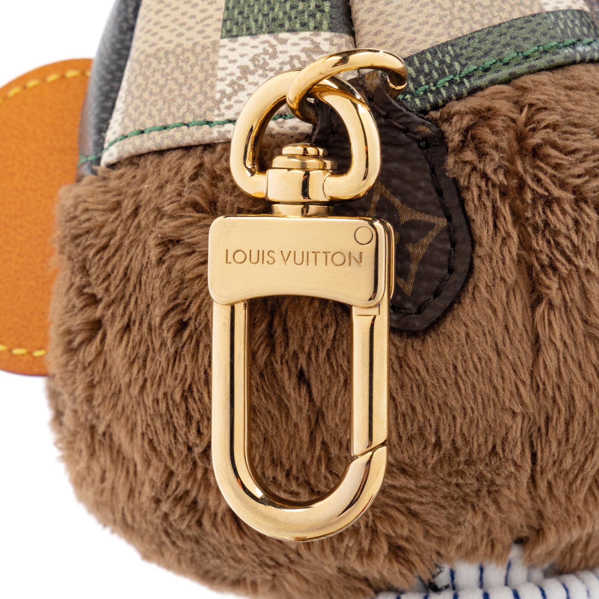 LOUIS VUITTON, PLUSH BASEBALL LOUIS BEAR BAG CHARM