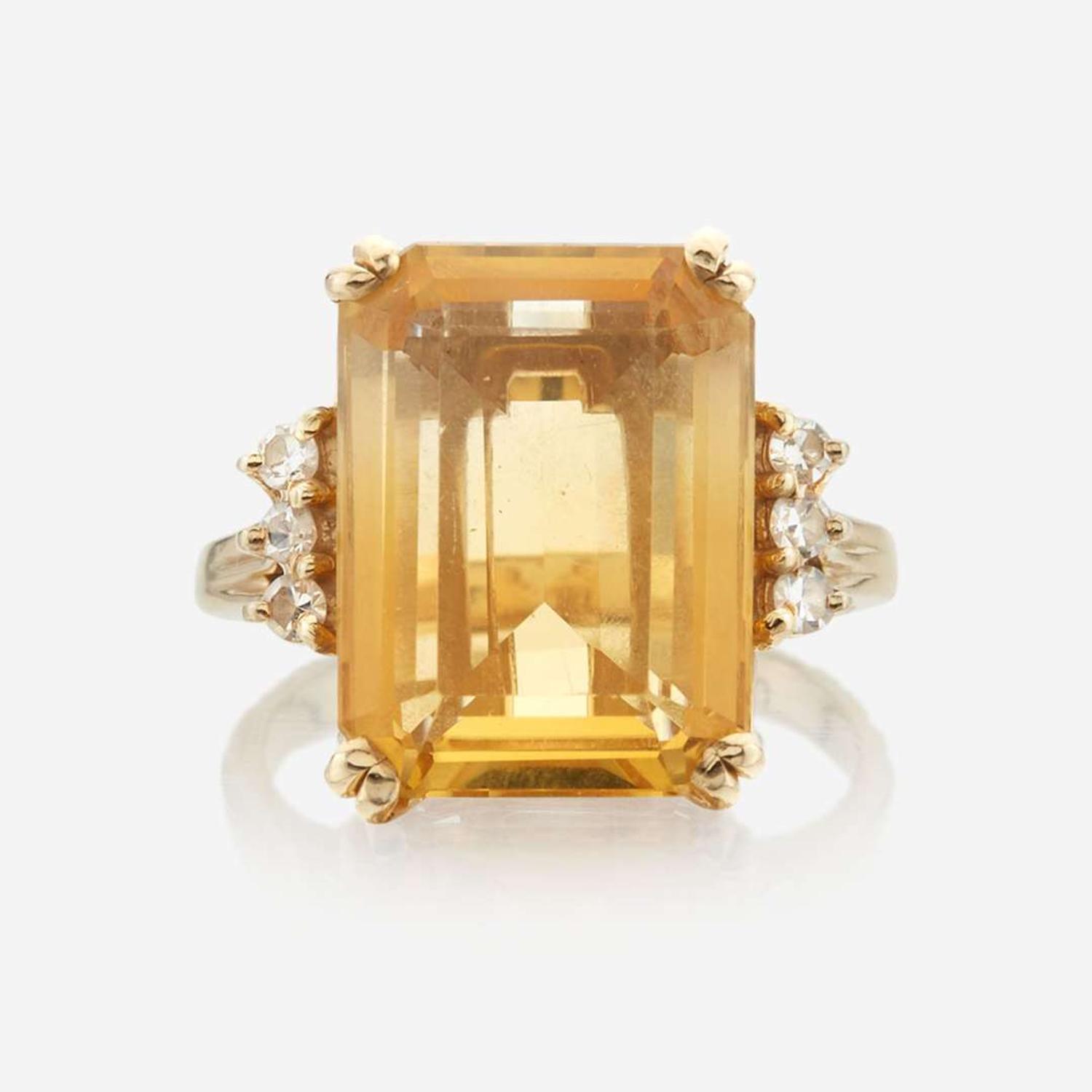 A collection of gold and gem-set jewelry