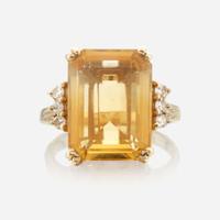 A collection of gold and gem-set jewelry