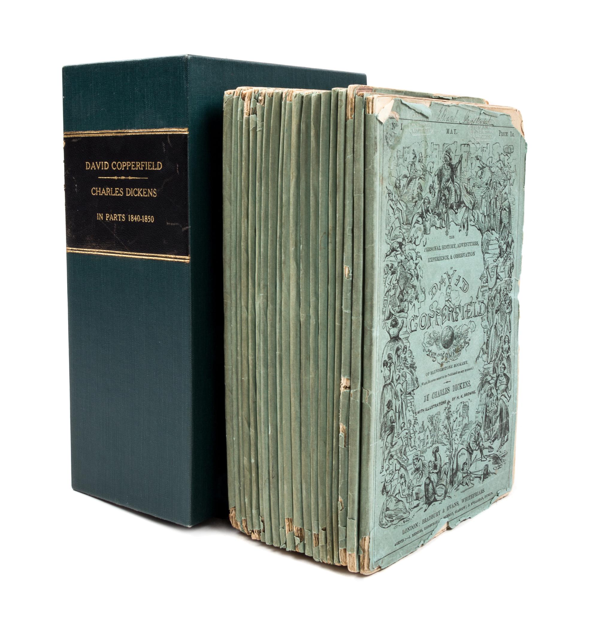 DICKENS, CHARLES. David Copperfield. London, 1840-1850. First edition in original parts.
