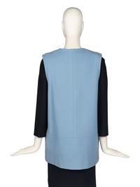 Pierre Cardin Blue Felted Wool Vest