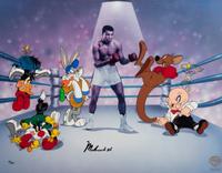 A Muhammad Ali Signed Autograph "The Greatest" Warner Brothers Limited Edition Animation Cel,