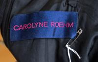 A Carolyne Roehm Black Silk Gown, Size 6.
