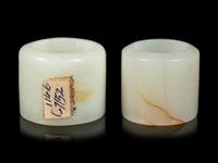 Two White Jade Archer's Rings
