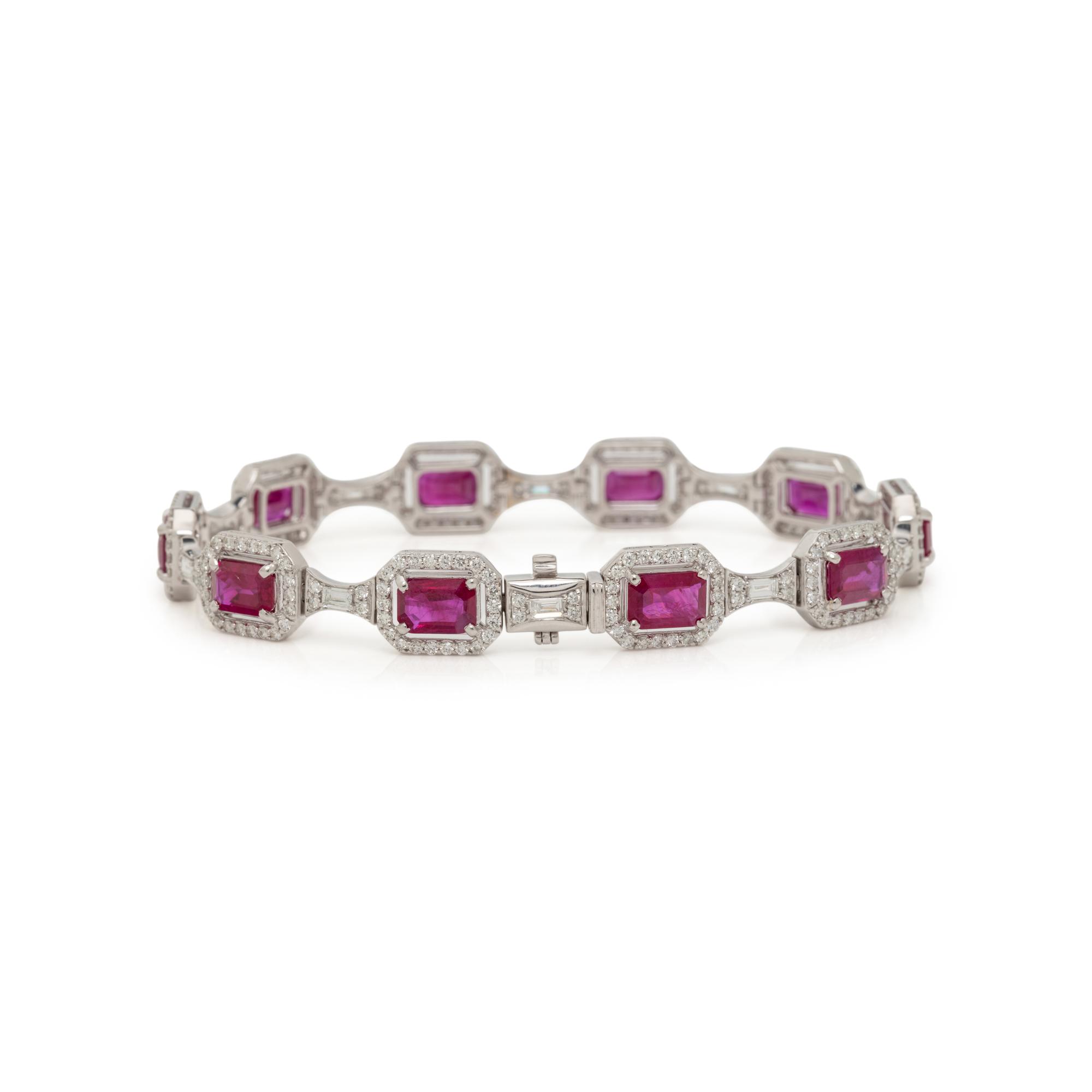 RUBY AND DIAMOND BRACELET