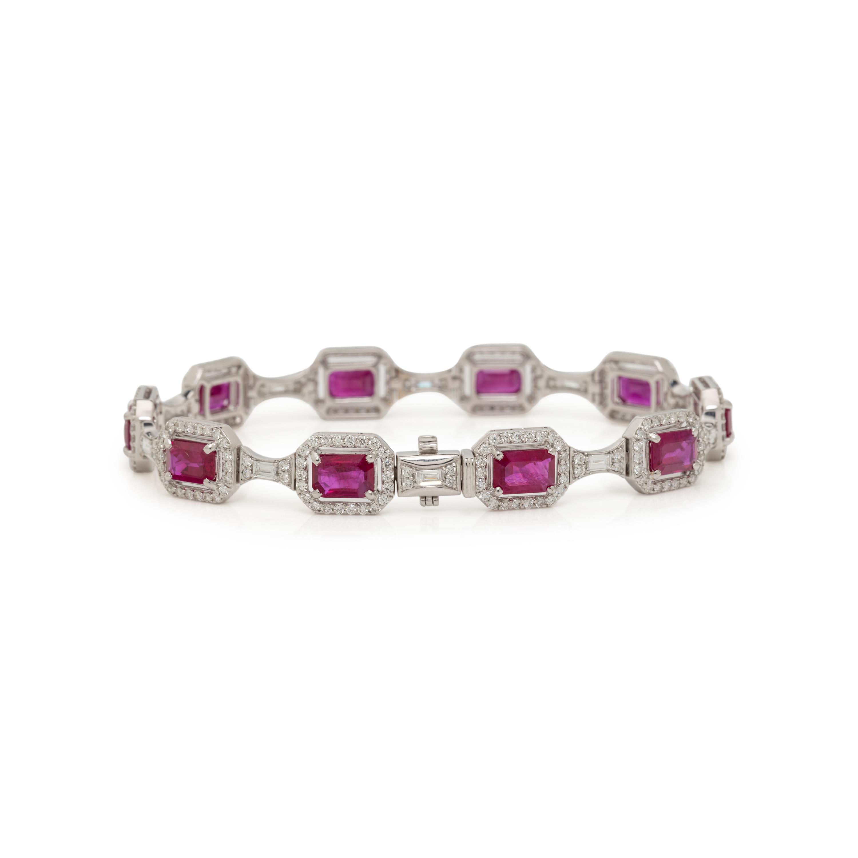 RUBY AND DIAMOND BRACELET
