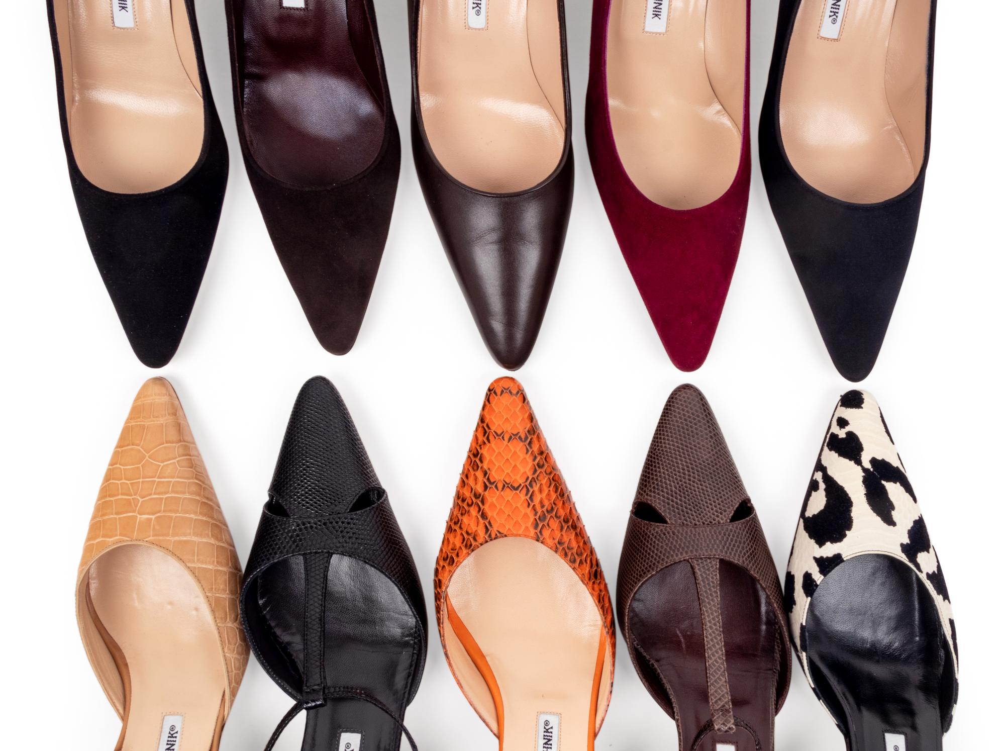 Ten Pairs of Manolo Blahnik Heels
