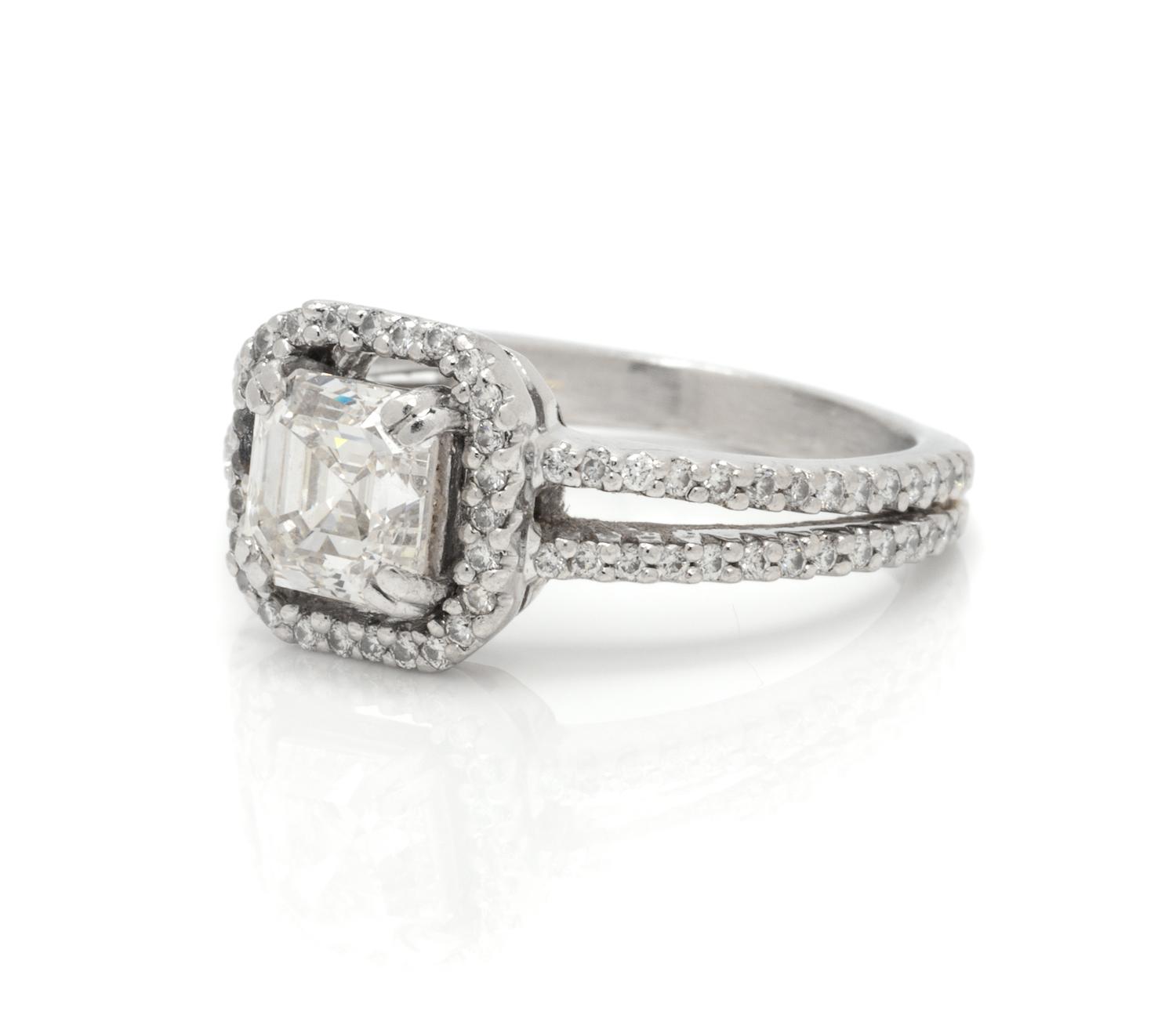 A Platinum and Diamond Ring, 5.00 dwts.