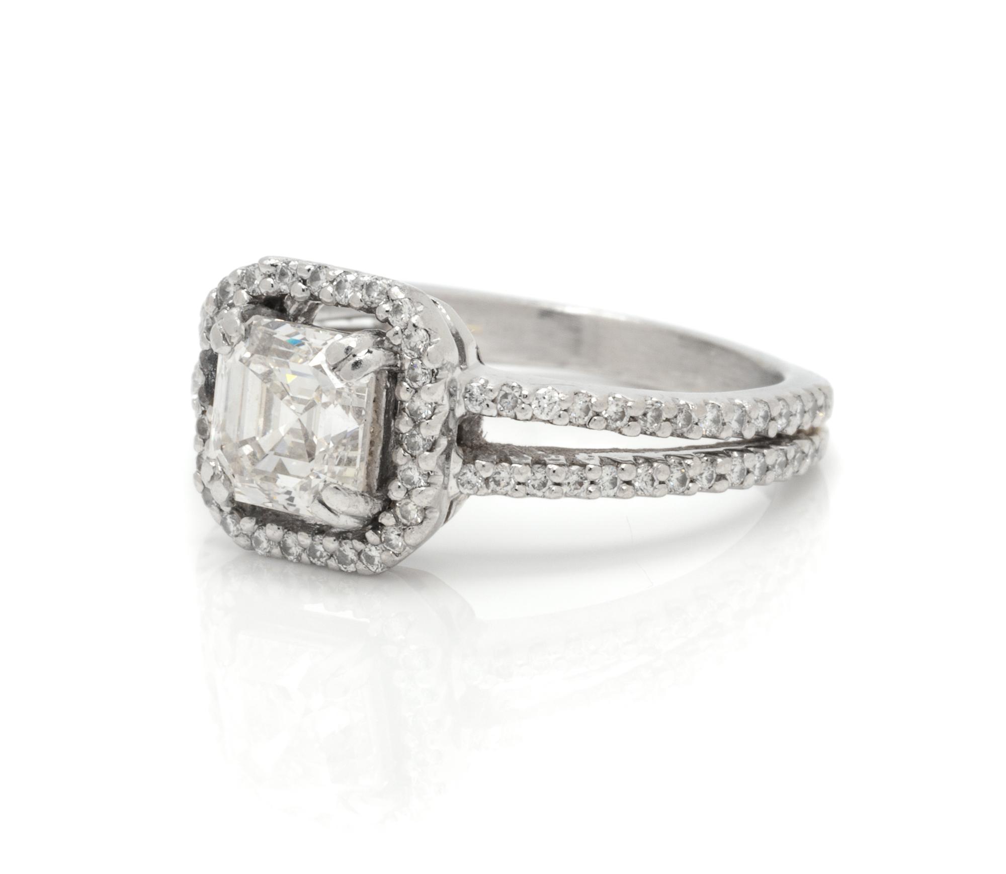 A Platinum and Diamond Ring, 5.00 dwts.