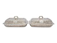 Two George III Silver Covered Serving Dishes
