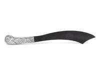 A Victorian Silver and Ebony Scimitar-Form Page Turner