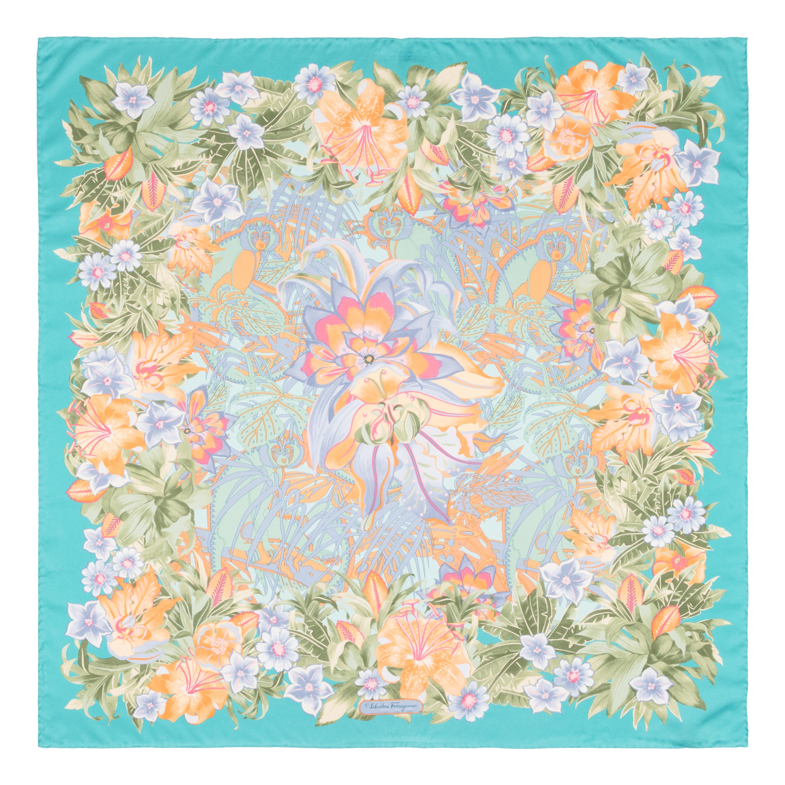 Ferragamo, Four Silk Scarves