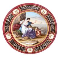 A Royal Vienna Cabinet Plate Diameter 9 5/8 inches.