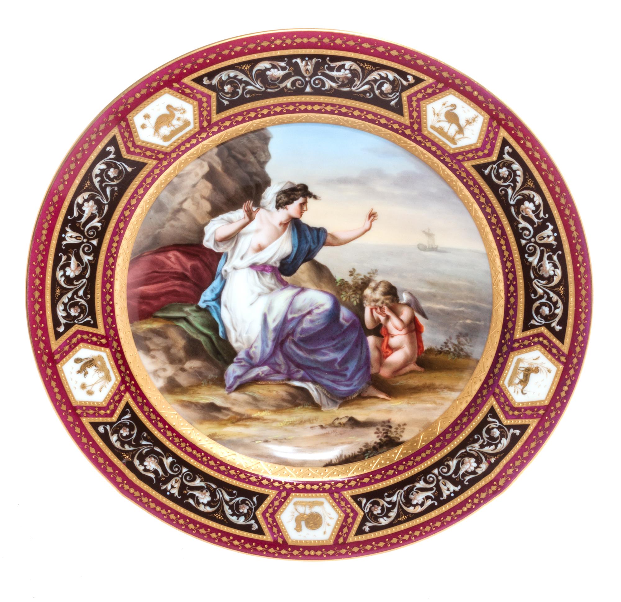 A Royal Vienna Cabinet Plate Diameter 9 5/8 inches.