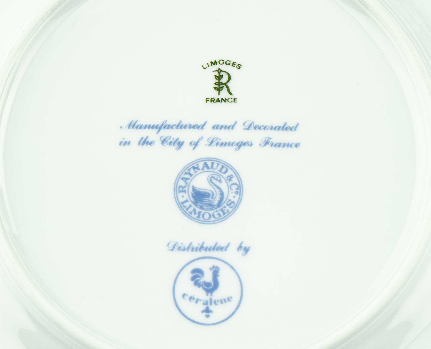 A Raynaud-Limoges Porcelain Dinner Service