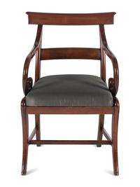 A Regency Style Mahogany Armchair