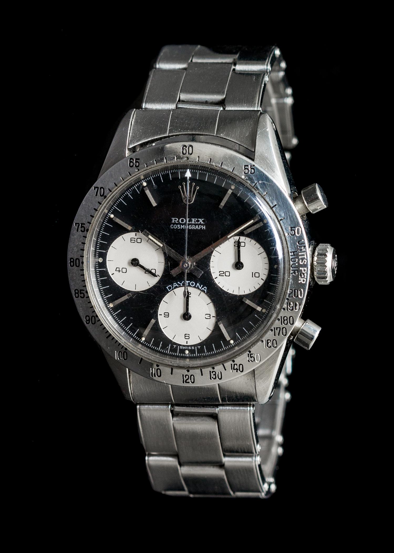 A Stainless Steel Ref. 6239 Cosmograph Daytona Chronograph Wristwatch, Rolex, Circa 1969,
