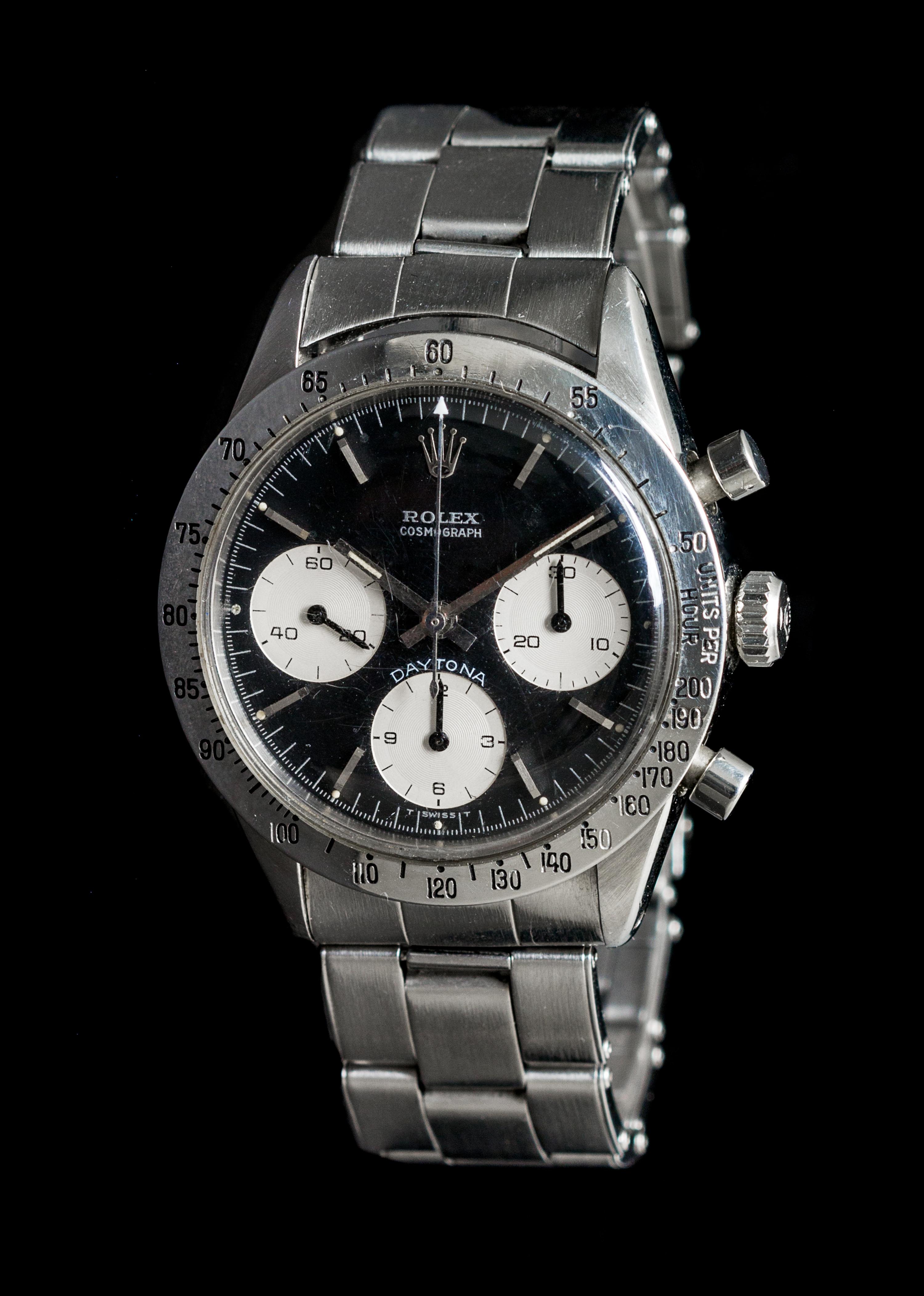A Stainless Steel Ref. 6239 Cosmograph Daytona Chronograph Wristwatch, Rolex, Circa 1969,